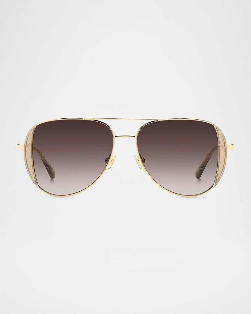 Kate Spade Navigator Aviator Metal Sunglasses 3