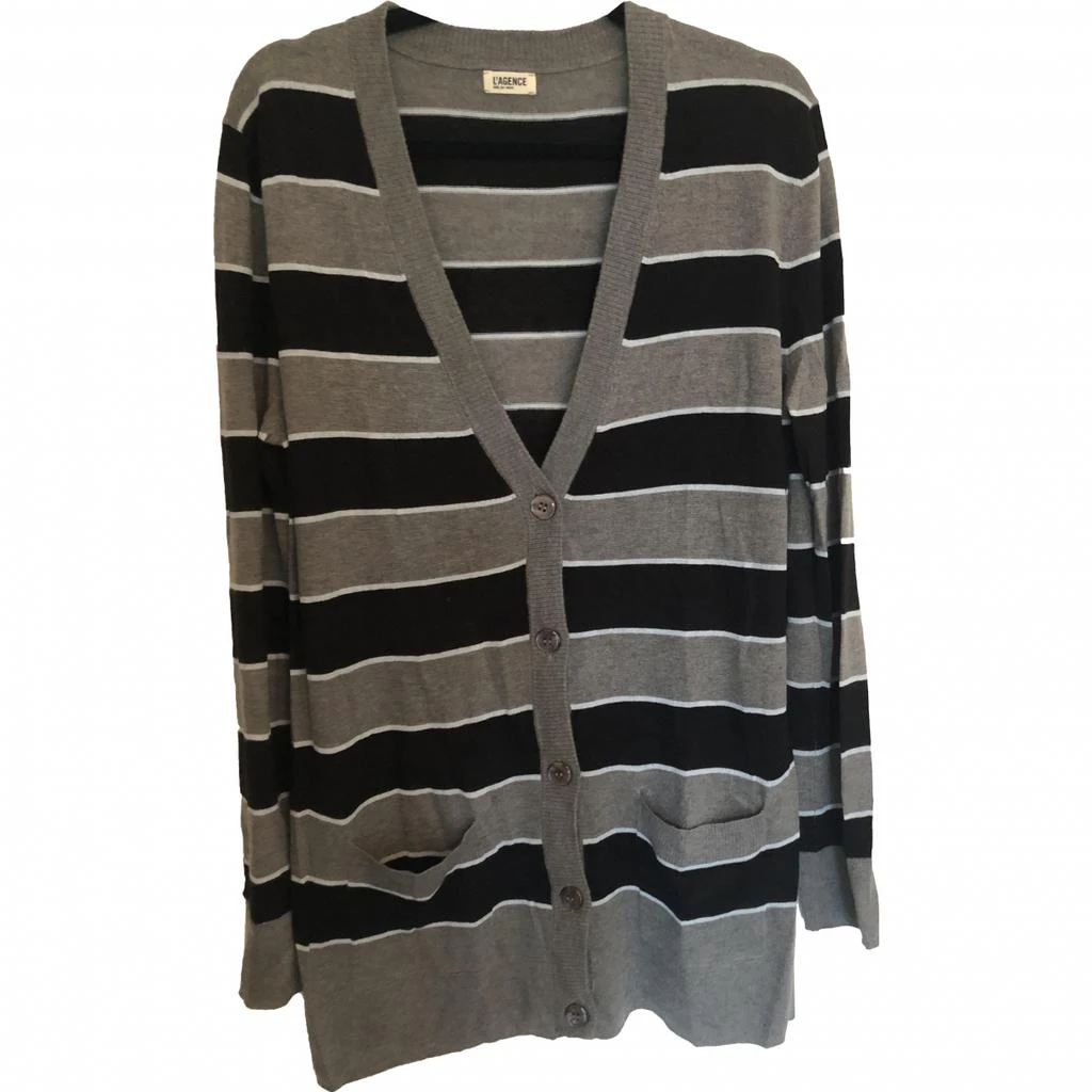 L'Agence L'Agence Silk cardi coat 1