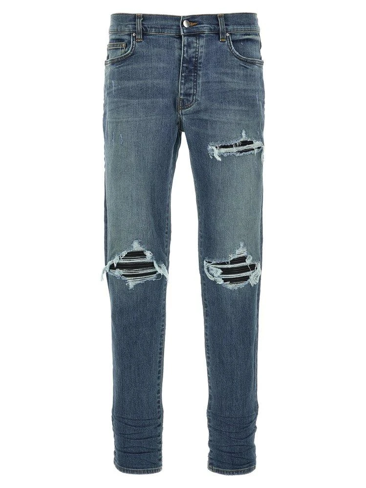 Amiri Amiri Mx1 Distressed Tapered Leg Jeans Blue 30 - Trousers  