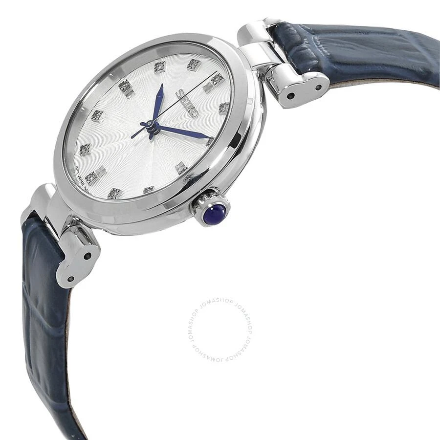 Seiko Dress Quartz Diamond White Dial Ladies Watch SRZ545 2