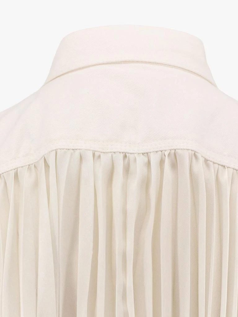 Sacai Cotton shirt with pleated insert on the back 5