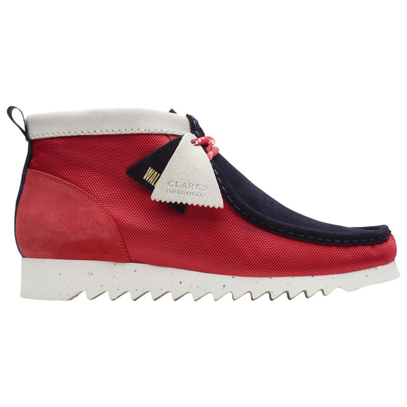 Clarks Clarks Wallabee FTRE Men s Black Red White 08.5 Boots BeyondStyle