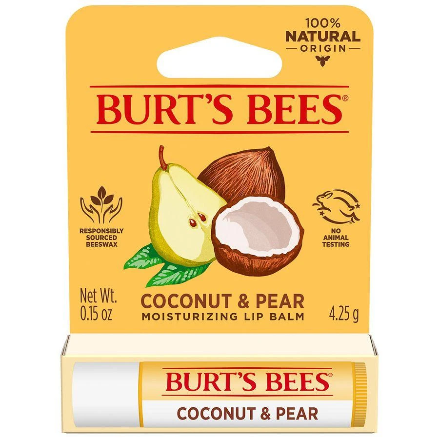 Burt's Bees Lip Balm, Natural Origin Lip Care Coconut and Pear 3