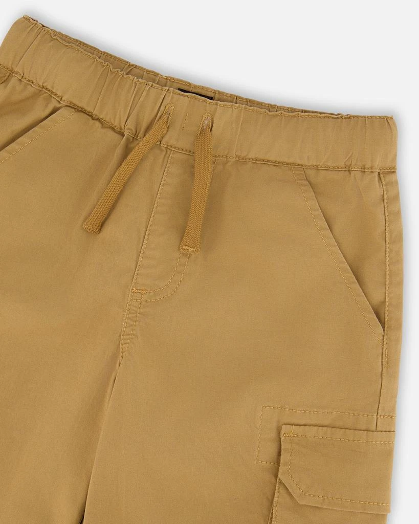 Deux par Deux Stretch Twill Bermuda with Cargo Pockets Beige 5