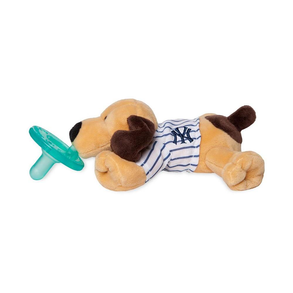 Wubbanub 0 to 6m Infant Pacifier -  New York Yankees Pinstripe Puppy