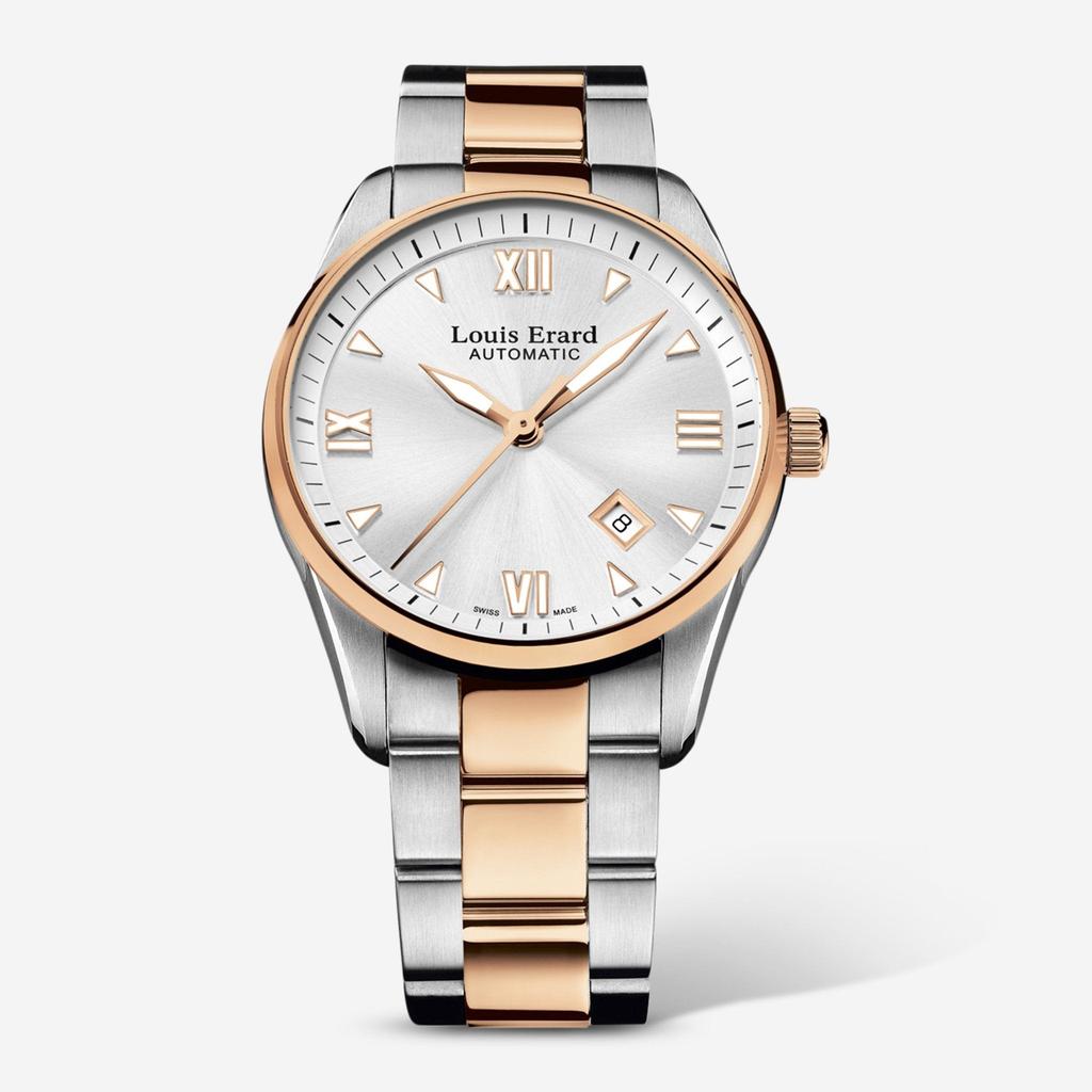 Louis Erard Louis Erard Heritage Silver Dial Two-tone Stainless Steel Men's Automatic Watch 69101AB21.BMA21