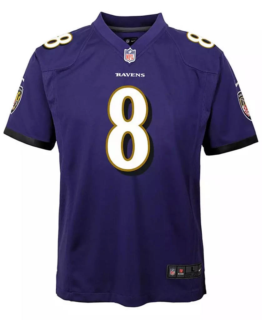 NIKE Big Boys and Girls Lamar Jackson Baltimore Ravens Fashion Game Jersey 3