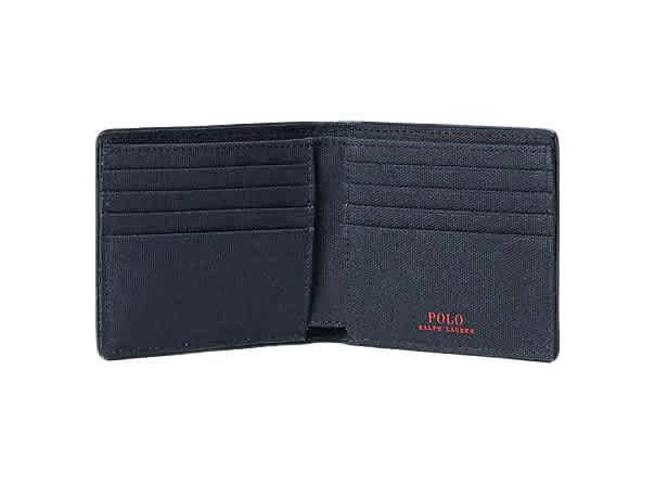 Polo Ralph Lauren Polo Ralph Lauren Navy/410 Men's Rainbow Logo Canvas Wallet 2