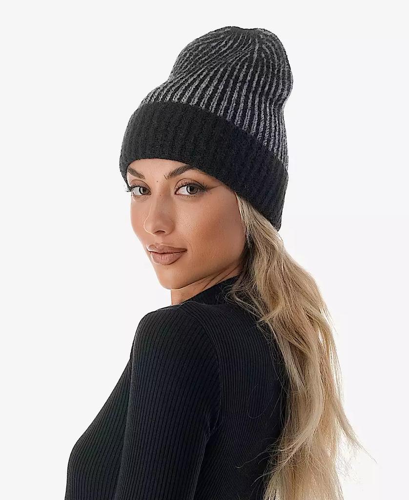MARCUS ADLER Women's Confetti Cuff Ribbed Knit Beanie