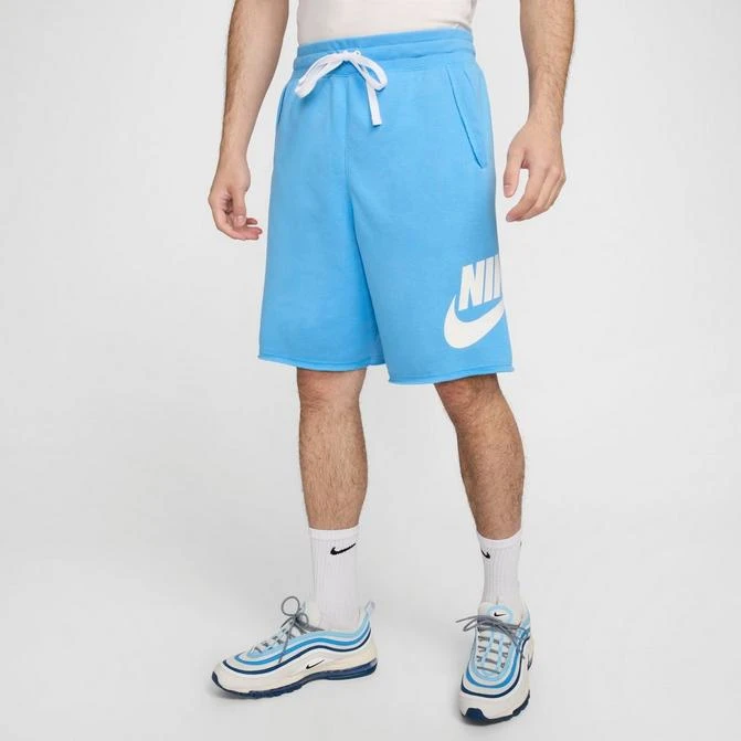 NIKE Men's Nike Club Alumni Graphic French Terry Shorts 1