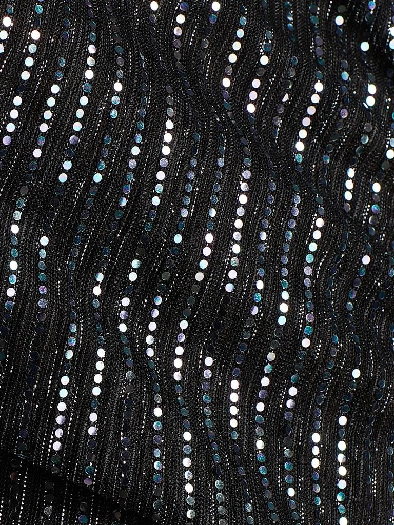 Sabina Musáyev Nalani Metallic Pleated Cut Out Midi-Dress 7