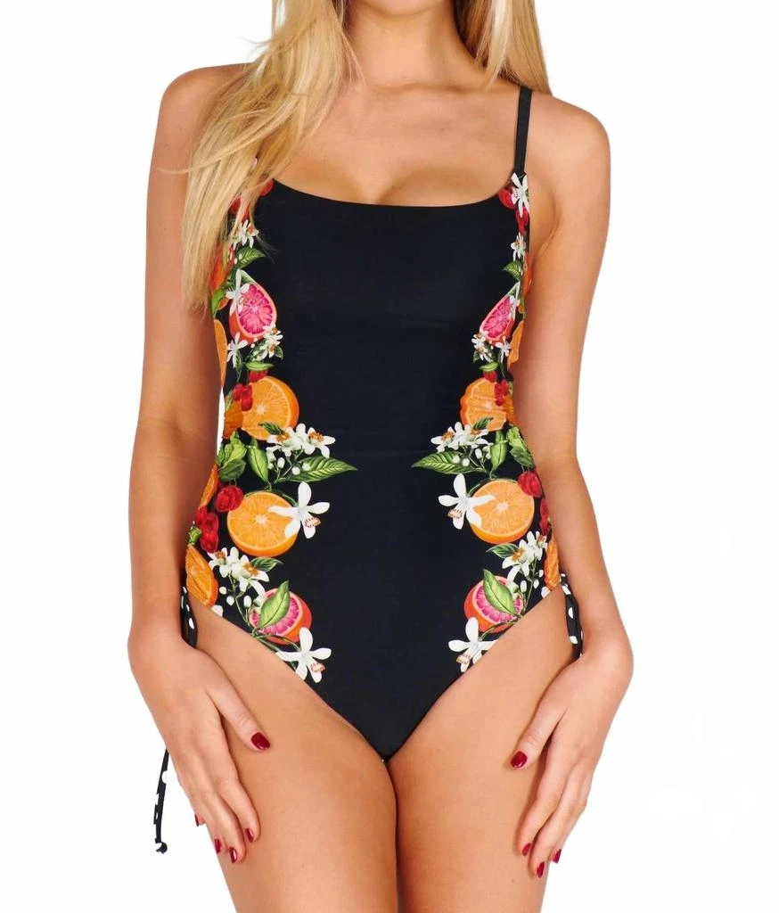 Show Me Your Mumu Maldives One Piece Swimsuit In Tropical Sangria Multi