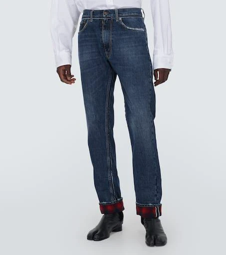 MAISON MARGIELA x Pendleton distressed straight jeans 3