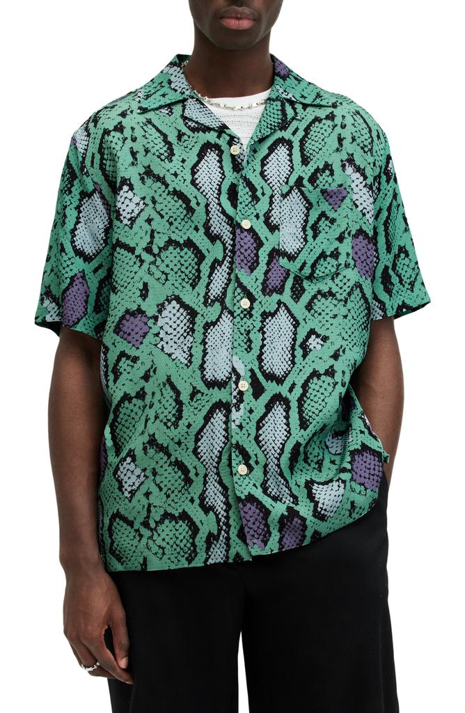 ALL SAINTS Serpenz Camp Shirt