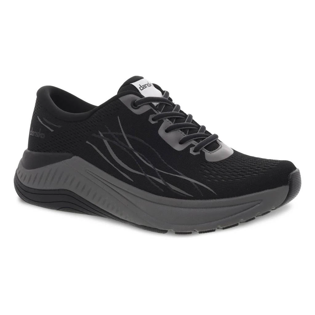 Dansko Women's Pace Sneaker In Black/grey Mesh 2