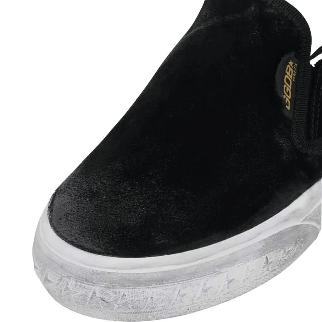 Golden Goose Slip-On Distressed Black Suede Sneakers 4