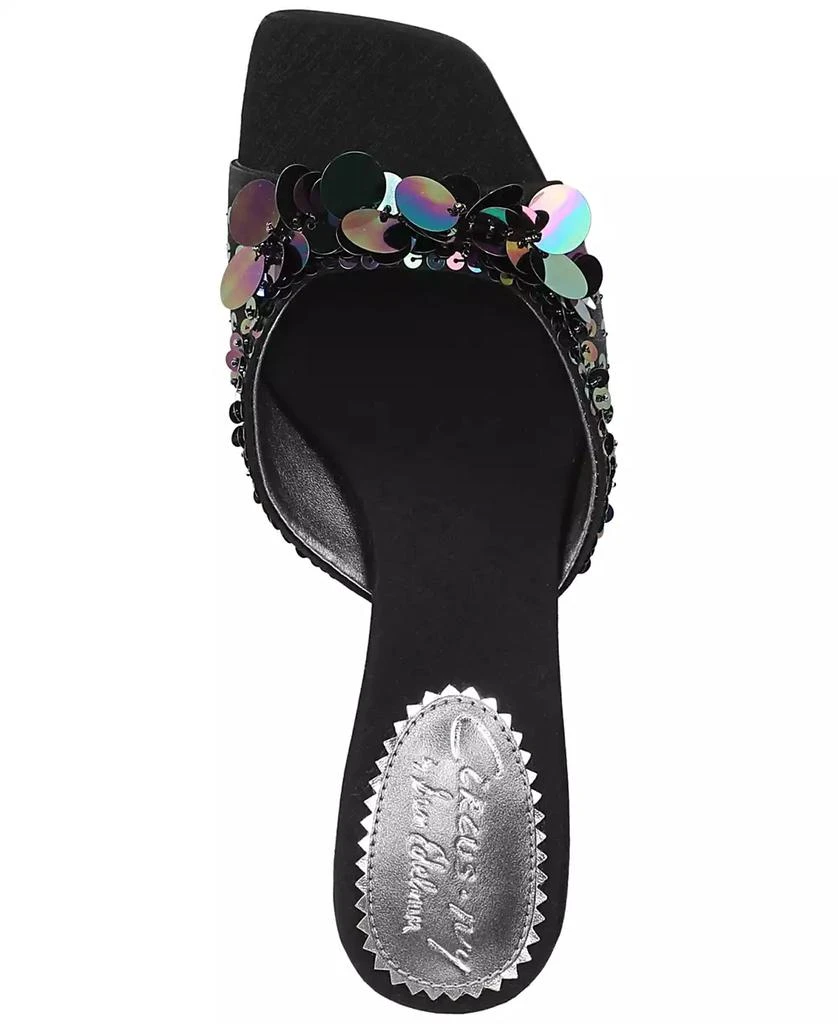 Circus NY by Sam Edelman Juliana Sequin Mid-Heel Dress Sandals 4