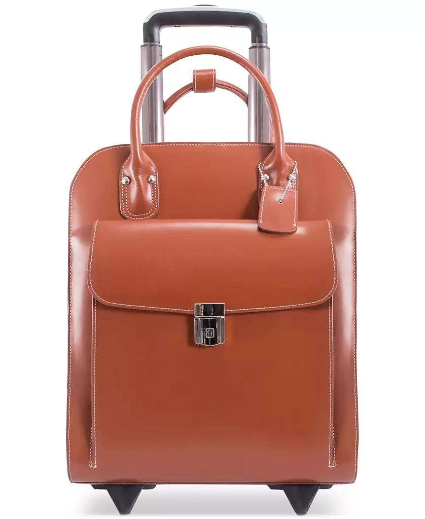 McKlein Uptown Leather Wheeled Laptop Briefcase 3