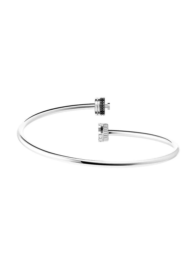 Boucheron Unisex Quatre Black Edition 18K White Gold & 0.13 TCW Diamond & PVD Bangle 4