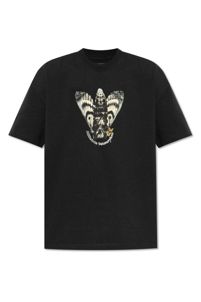 ALL SAINTS Allsaints Graphic Moth Print T-Shirt 1