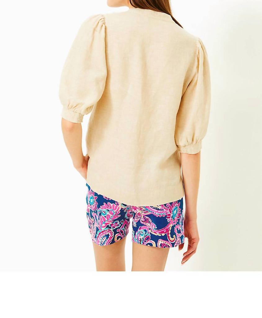 Lilly Pulitzer Lilly Pulitzer - Mialeigh Elbow Sleeve Linen Top