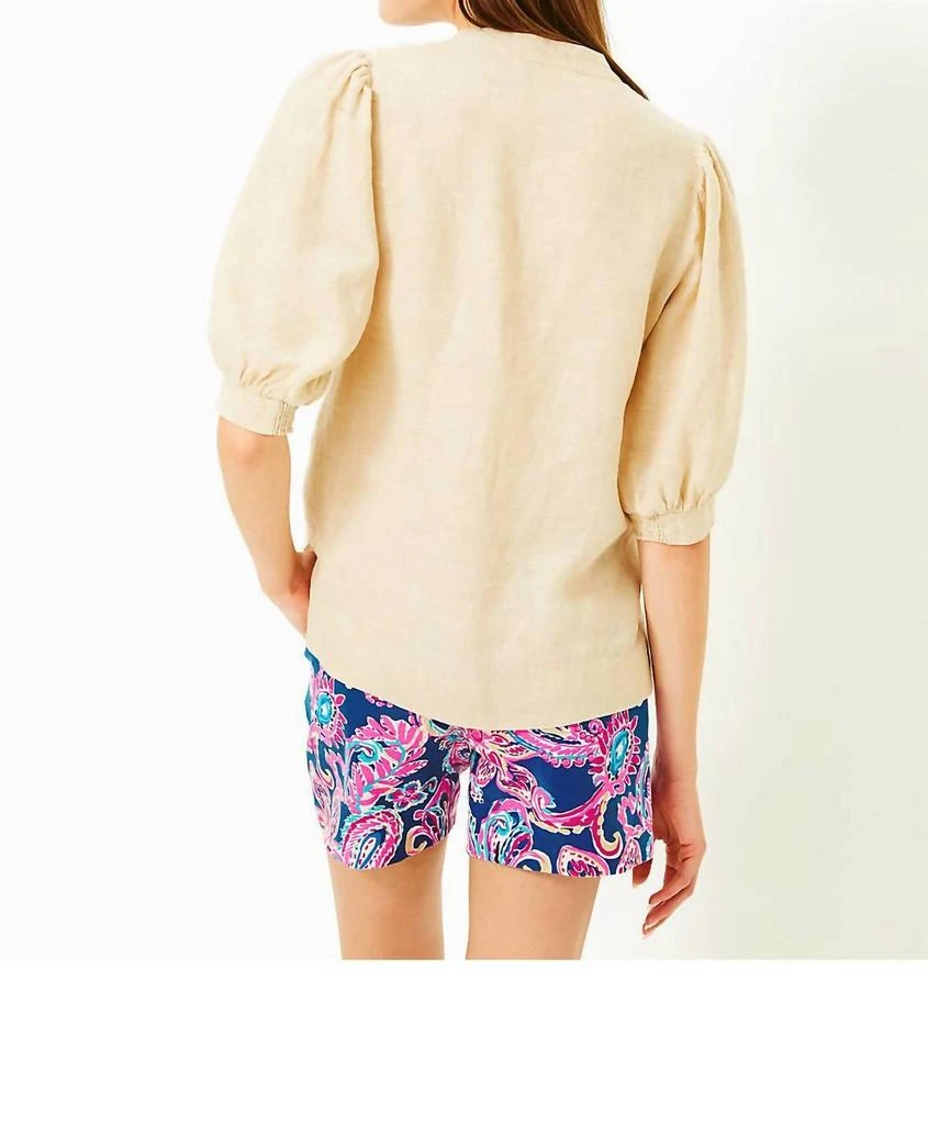 Lilly Pulitzer Lilly Pulitzer - Mialeigh Elbow Sleeve Linen Top 2