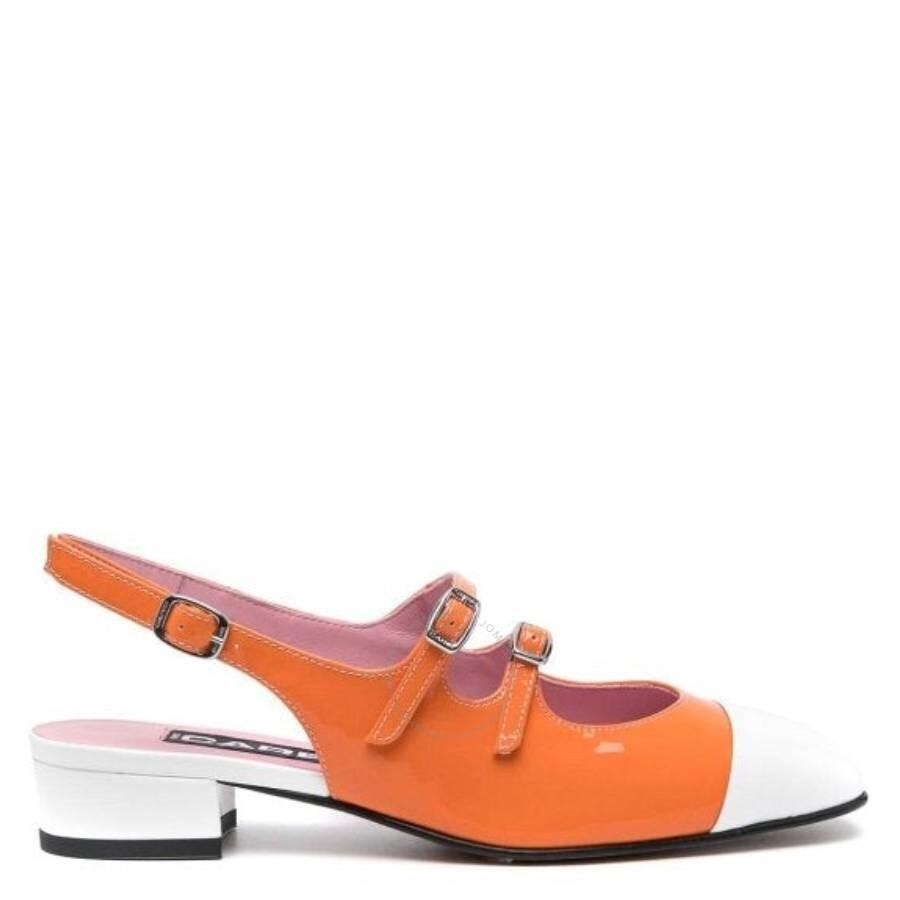 Carel Abricot Leather Slingback Pumps