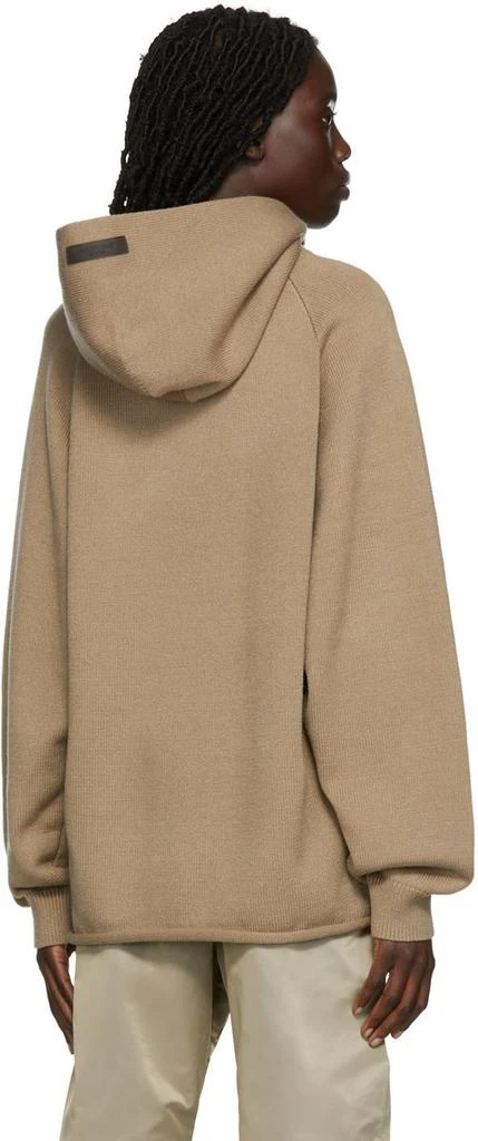 Fear of God ESSENTIALS Tan Polyester Hoodie 3