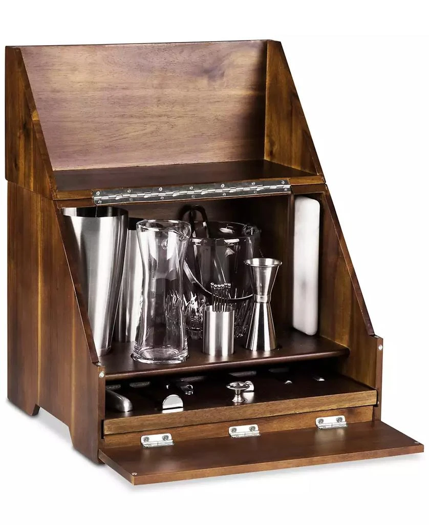Legacy by Picnic Time Madison Acacia Tabletop Bar 8