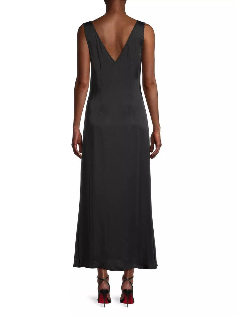 Ciao Lucia Serena Satin Embroidered Maxi Dress 5