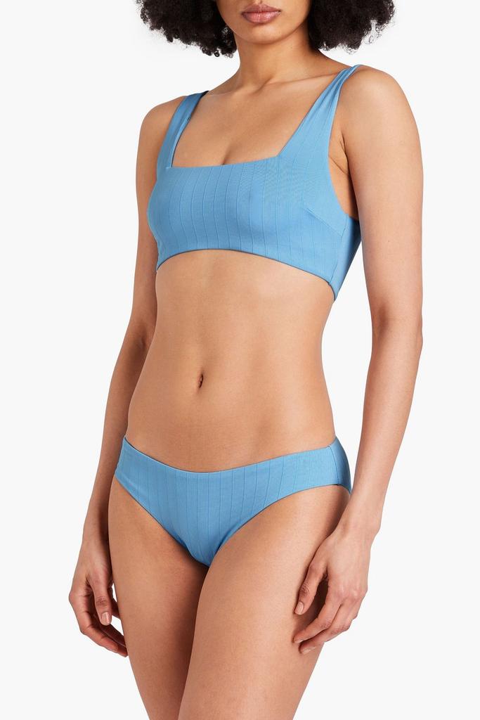 Onia Lily striped mid-rise bikini briefs
