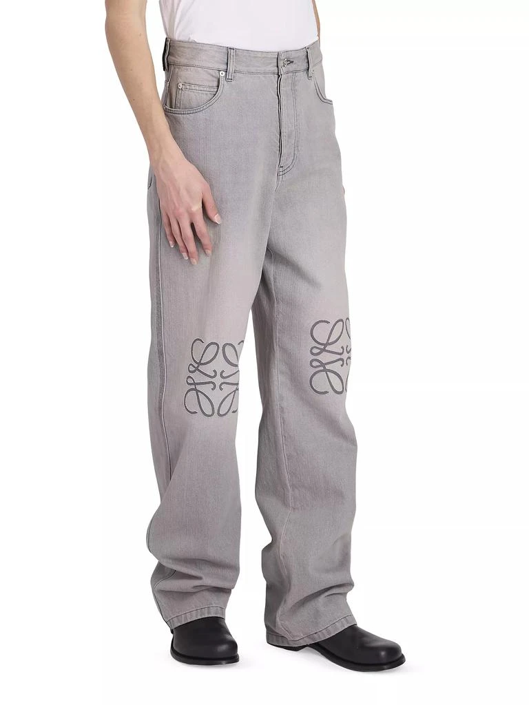 Loewe Anagram Logo Baggy Jeans 4