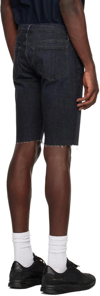 FRAME Black 'L'Homme Cut Off' Denim Shorts 3