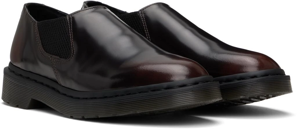 Dr. Martens Black & Red Louis Arcadia Leather Slip-on Loafers 4
