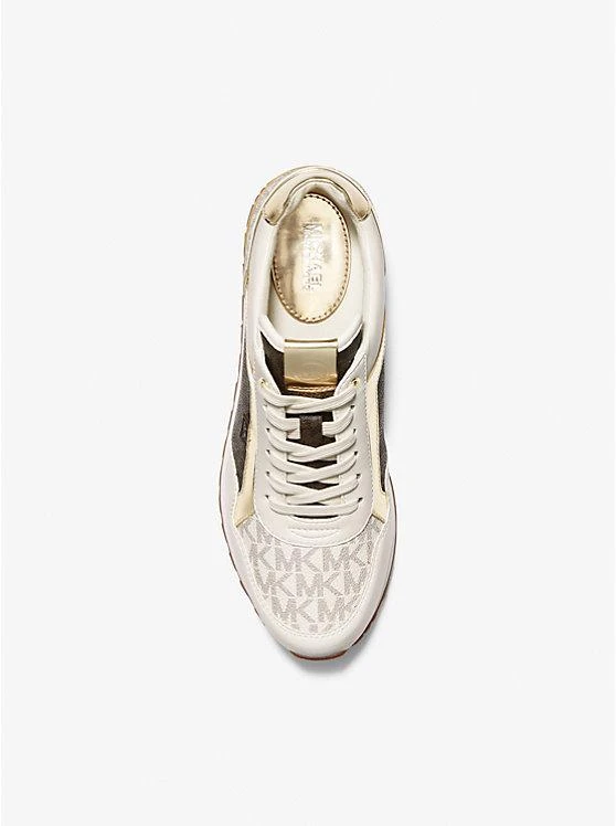 michael_kors Maddy Two-Tone Logo Trainer 4