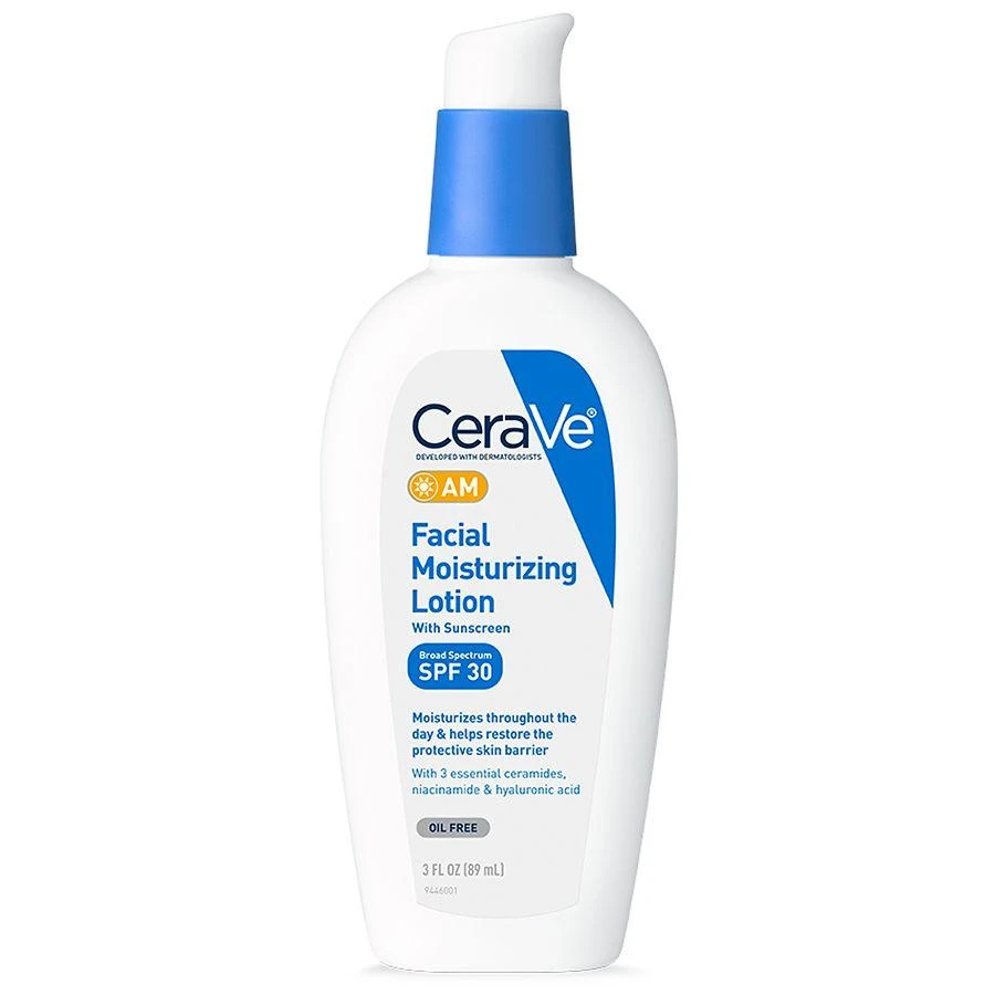 CeraVe AM Face Moisturizer SPF 30, Oil-Free with Sunscreen 1