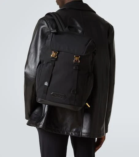 Tom Ford Leather-trimmed backpack 3