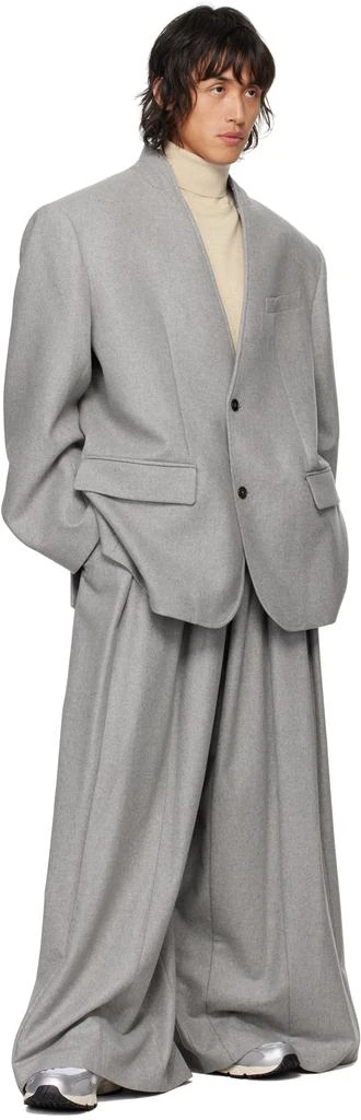 Hed Mayner Gray Flannel Blazer 4