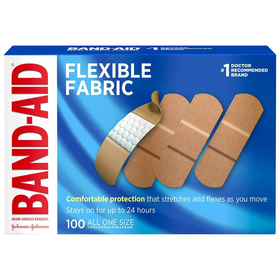 Band-Aid Flexible Fabric Adhesive Bandages All One Size 1