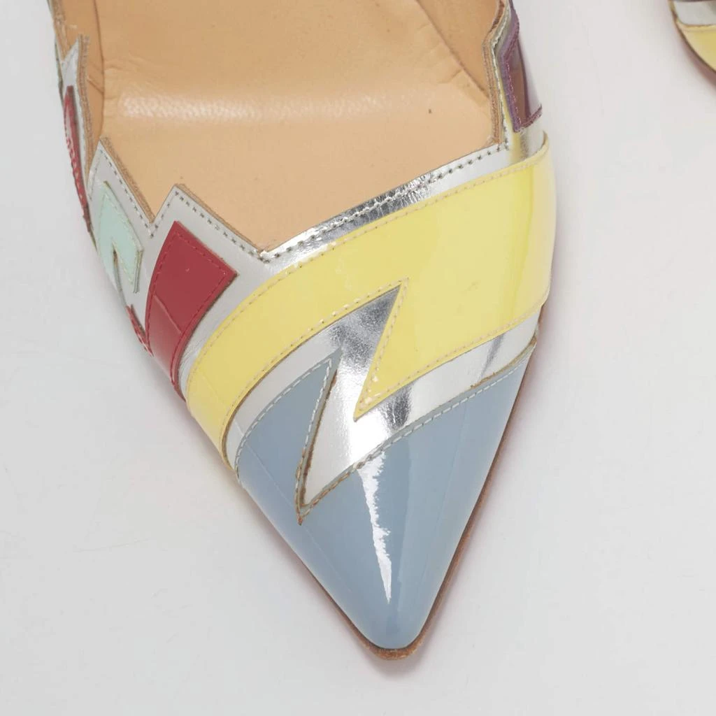Christian Louboutin Christian Louboutin Multicolor Patent Leather Explotek Zig-Zag Pumps Size 38 6
