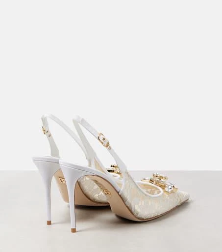 Dolce & Gabbana Rainbow lace slingback pumps 3