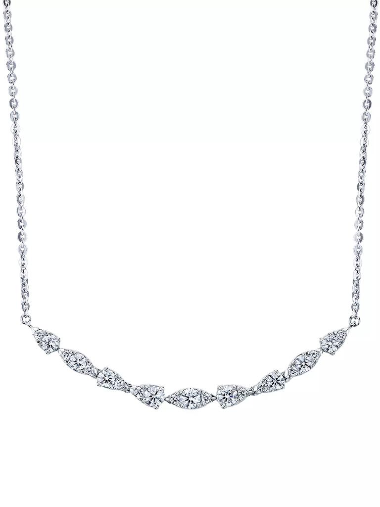 Hearts On Fire Aerial Dewdrop 18K White Gold & 0.5 TCW Diamond Small Pendant Necklace