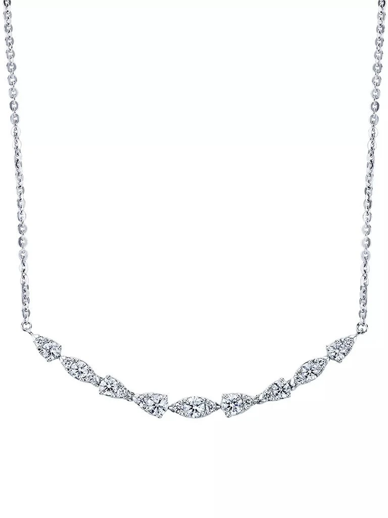 Hearts On Fire Aerial Dewdrop 18K White Gold & 0.5 TCW Diamond Small Pendant Necklace 1