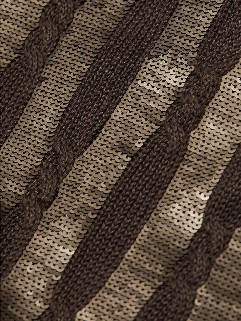 Max Mara Empoli Sequin-Striped Knit Sweater 7
