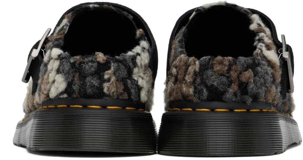 Dr. Martens Black & Brown Isham Crochet Wool Mules 2