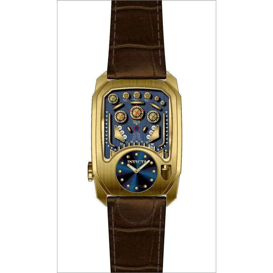 Invicta Cuadro Quartz Black Dial Men's Watch 35451 1