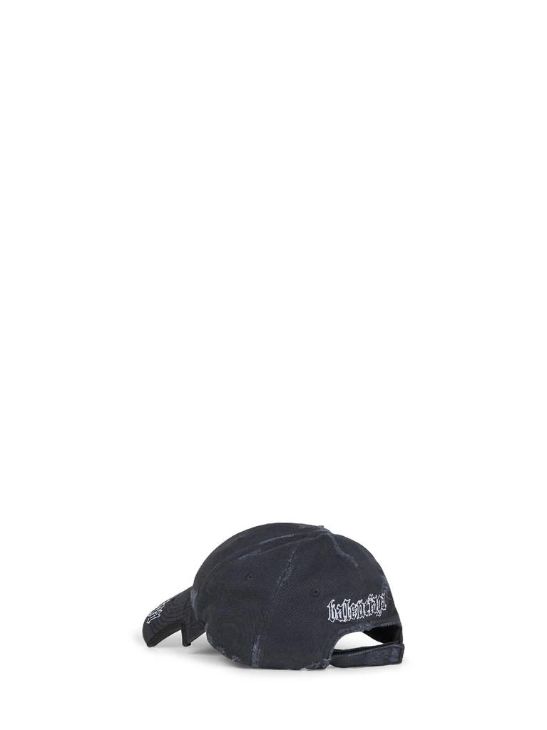 Balenciaga BALENCIAGA | Black drill Blackletter Script cap | Women | M 3