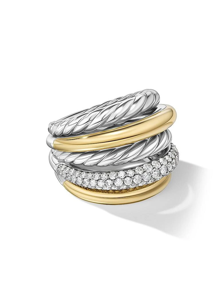 David Yurman DY Mercer™ Multi Row Ring in Sterling Silver 1