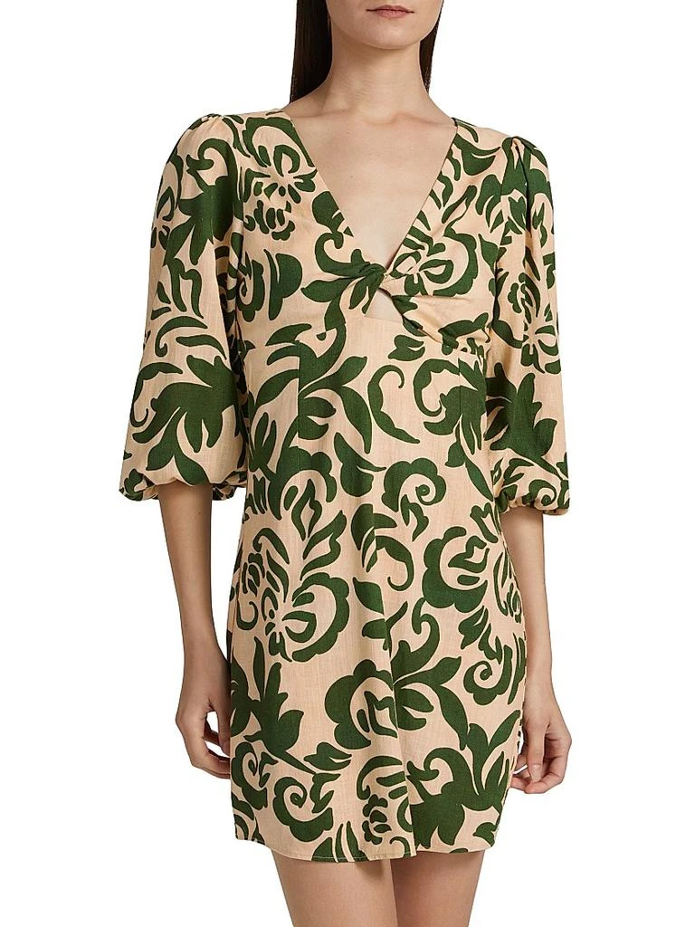 MISA Willa Printed Keyhole Minidress 3