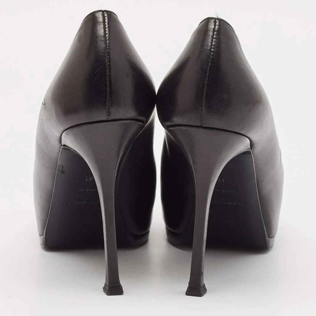 Yves Saint Laurent Yves Saint Laurent Black Leather Tribtoo Pumps Size 41 5